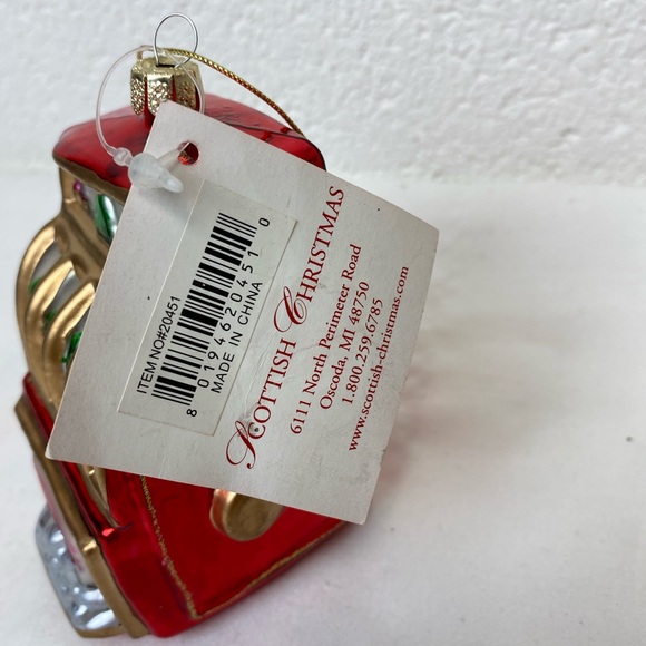 Scottish Christmas Slots gaming Machine Blown Glass Christmas Ornament With Tag - Picture 6 of 8